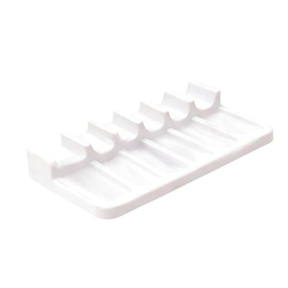 6 Slots Paint Brush Rest Holder – Portable Durable Brush Holder Caddy, Easy to Clean Artist Tool Organizer for Painting Art Accessories, 4.6×2×0.6 Inch