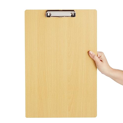 Paper Junkie Extra-Large Legal-Size Wooden Clipboard - Clipboard, Retractable Hook - Surface for Drawing Wooden Board - Multi-Orientation Legal Paper Support - 2-Pack,11.5 x 17.4 in