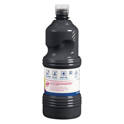 Prang Ready-to-Use Tempera Paint Quart, 32 oz., Black, 6 Count - color: Black (Pack of 6)