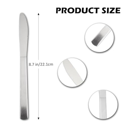 36 PCS Dinner Knifes Set - Windsor Stainless Steel Table Knives 8.7 Inch with Dishwasher Safe Butter Knives,Metal Butter Knofe,Dinner Knife Silverware for Home,Kitchen or Restaurant - size: 36PCS Dinner Kinfe