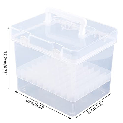 80 Slots Marker Pen Organizer Clear Plastic Carrying for Case Handheld Storage Box Waterproof for Paint Pens s Mar Plastic