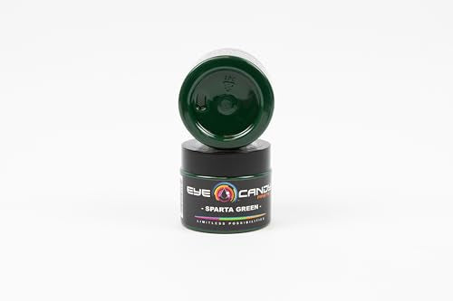 Eye Candy Resin Pigment Paste – Highly Pigmented Epoxy Color, 2 oz, Solid Non-Metallic, Mixable for Custom Shades (Sparta Green) - color: Sparta Green