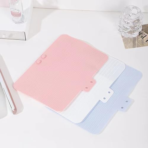 Heat Resistant Silicone Mat Travel Case Portable Travel Mat Cover for Hair Straightener, Flat Iron and Hot Hair Styling Tools (White) - color: White