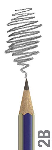 Faber-Castell Miscellaneous Goldfaber 1221 Graphite Pencil, Graphite, 2B, For Art, Craft, Drawing, Sketching, Home, School, University, Colouring - style: 2B