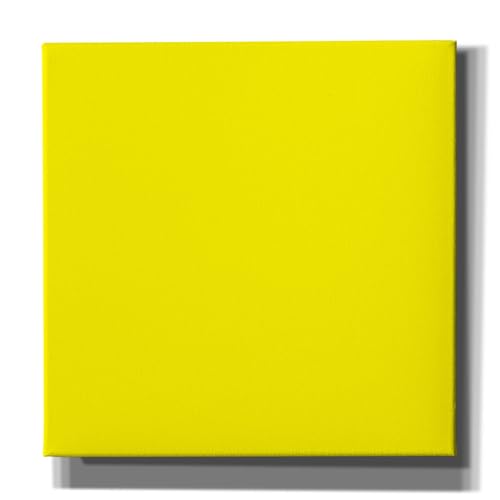 Epic Art Group Artist Stretched Yellow Printed Canvas, 8"x8"x0.75" Great for Acrylic Paint - color: Yellow, size: 8x8