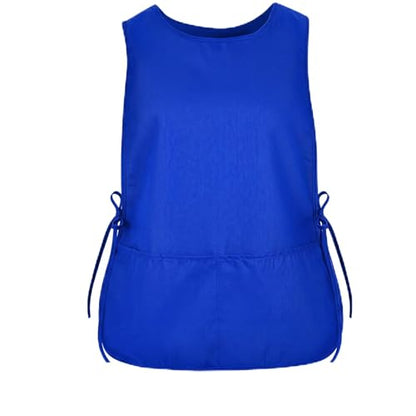 TFTAFAN Cobbler Apron Unisex Waterproof Apron with 2 Deep Pockets Art Smock for Painting Cleaning Artiest Apron work kitchen - color: Royal Blue
