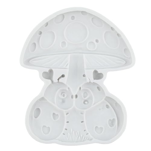 Mushroom Ladybug Polymer Clay Mold Mushroom Silicone Molds for DIY Crafts Epoxy Resin Casting Air Dry Polymer Clay Plaster Jewelry Making - color: Style G