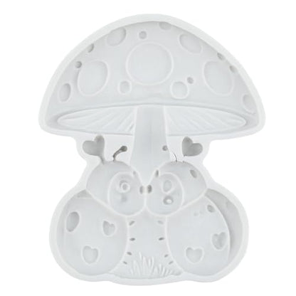 Mushroom Ladybug Polymer Clay Mold Mushroom Silicone Molds for DIY Crafts Epoxy Resin Casting Air Dry Polymer Clay Plaster Jewelry Making - color: Style G