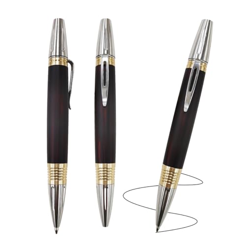 Dr. Metalleung Smooth - Writing Gel Pen: Click Mechanism Stainless Steel Retractable EDC Lightweight Pen - Refillable, Ideal for Precise Note - taking & Gifts - style: French