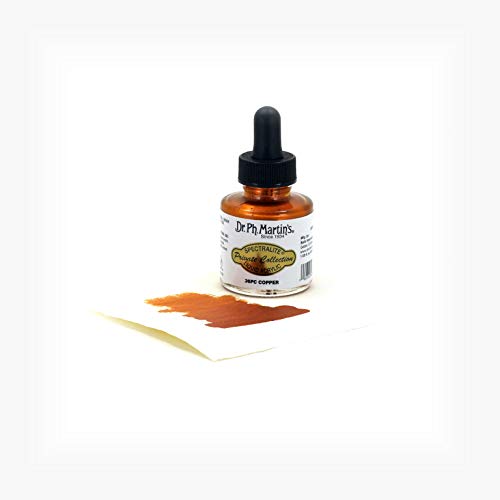 Dr. Ph. Martin's Spectralite Private Collection Liquid Acrylics (36PC) Arcylic Paint Bottle, 1.0 oz, Copper, 1 Bottle