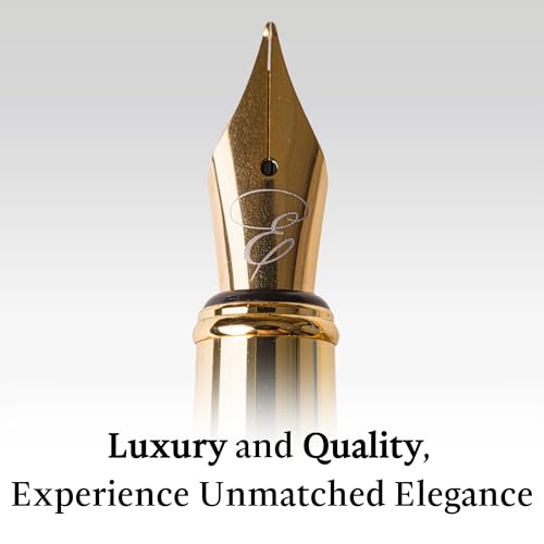 Ellington Pens Luxury Wood Fountain Pen Set – Fine Nib - Includes 6 Ink Cartridges, Wooden Pen Gift Box, Ink Converter - Wood Pen For Writing, Calligraphy, Journaling, Drawing (Rosewood Radiance) - color: Rosewood Radiance, style: Fine