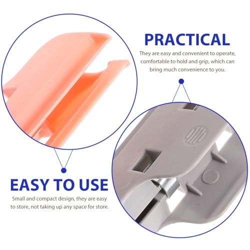 LALAFINA 6pcs Diamond Art Clips Plastic DIY Sealing Clamp Food Snack Storage Seal Clips for DIY Crafts, Large
