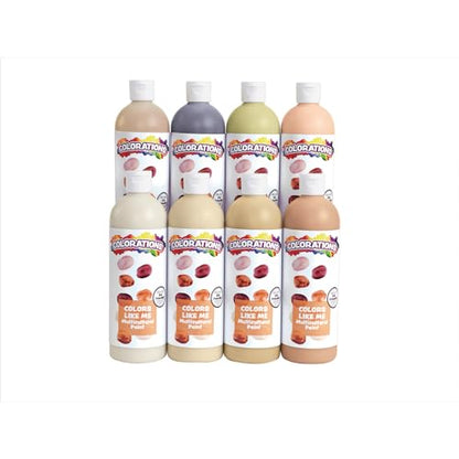 Colorations Washable Multicultural Paint, Color Like Me, 16 fl oz Bottle, Beige Skin Color, Kids Paint, Art Supplies, Diversity, Skin Tones, Multi-ethnicity, Multi Cultural - color: Beige