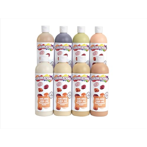 Colorations Washable Multicultural Paint, Color Like Me, 16 fl oz Bottle, Cinnamon Skin Color, Kids Paint,Art Supplies, Diversity, Skin Tones, Multi-ethnicity, Multi Cultural - color: Cinnamon