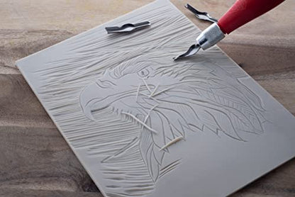 ESSDEE Lino Cutter Set, Metal, 2 x 7.5 x 9 cm