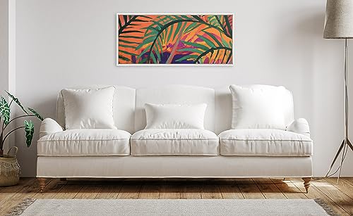 Kate and Laurel Sylvie Blank Framed Canvas Wall Art, 18x40 White, Modern Empty Canvas for Paint-Your-Own Art, Premium Framed - color: White, size: 18"L x 40"W