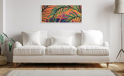 Kate and Laurel Sylvie Blank Framed Canvas Wall Art, 18x40 White, Modern Empty Canvas for Paint-Your-Own Art, Premium Framed - color: White, size: 18"L x 40"W