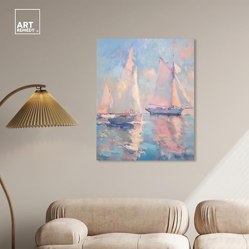 Art Remedy Set Sail Gallery Wrapped Sailing 1 Piece Canvas Wall Art, 30" x 36", Gallery Wrapped - color: Gallery Wrapped, size: 36"L x 30"W