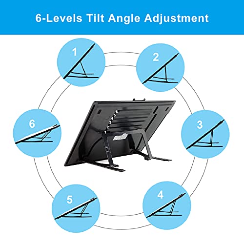 A3 LED Light Pad with Carry Bag, TOHETO Wireless Rechargeable Light Board with Stand and Top Magnetic Clip 3 Colors Stepless Dimmable 6 Levels Brightness Light Box for Diamond Painting Weeding Vinyl - style: A3 with Bag (Black)
