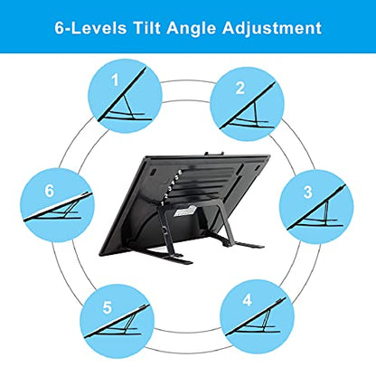 A3 LED Light Pad with Carry Bag, TOHETO Wireless Rechargeable Light Board with Stand and Top Magnetic Clip 3 Colors Stepless Dimmable 6 Levels Brightness Light Box for Diamond Painting Weeding Vinyl - style: A3 with Bag (Black)