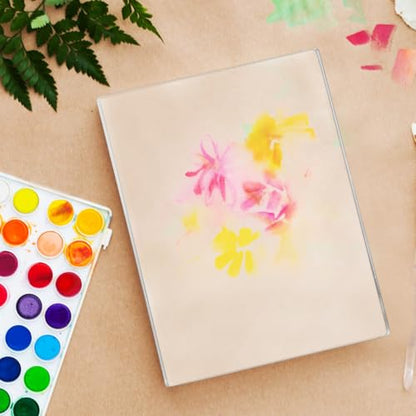 A3 Transparent Gel Plate for Printmaking Reusable Non-Stick Gel Printing Plate for Monoprinting Card Making Scrapbooking and Mixed Media