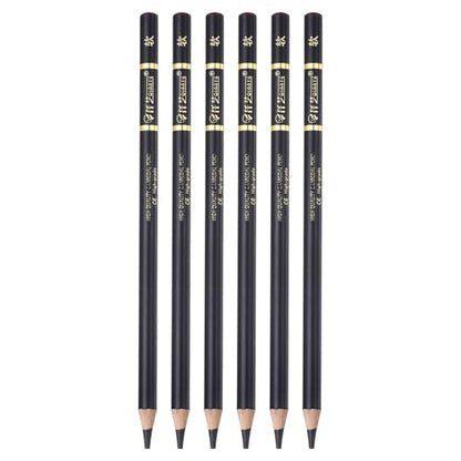 PATIKIL 6Pcs Drawing Pencils for Sketching, Soft Refill Sketch Pencils for Drawing, Graphite Art Pencil Set Professional Resistant Lead for Painting Shading Artist Office Supplies - size: Soft