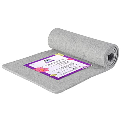 Rdutuok 54x15 Inches Wool Pressing Mat for Quilting Ironing Pad 100% Wool from New Zealand Easy Press Wooly Felted Iron Board for Retains Heat, Great for Quilting & Sewing Projects - size: 54" x 15"