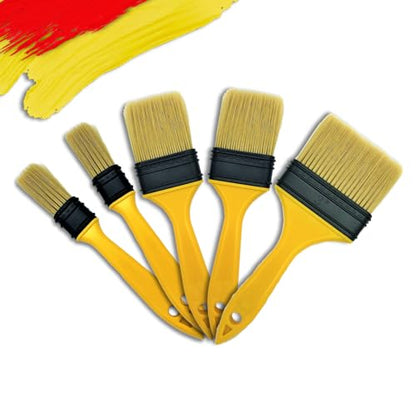 Not Chip Brush Set - 5pcs, 1, 1, 2, 2, 3 Inch, Chalk Paint & Wax Brushes, Disposable Trim & Varnish Brushes - size: Multi Size, 5 pcs