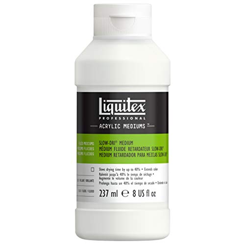 Liquitex Professional Fluid Medium, 237ml (8-oz), Slow-Dri Blending - color: Slow-dri Blending, size: 8 Fl Oz (Pack of 1), style: 8-oz