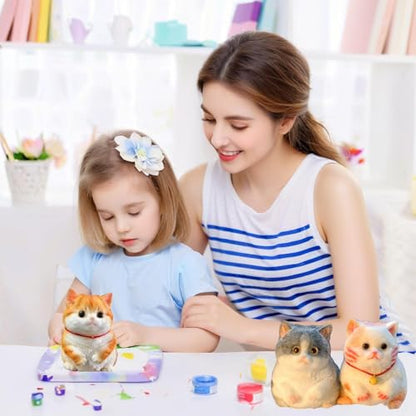 Cat Silicone Molds for Taba Squishy, Animal Taba Squishy Molds, Oversize Resin Casting 3D Fat Cat Resin, Flexible Effortless Liquid Silicone Squishy for Taba Squishy Kit, Stress Relief DIY - size: Large
