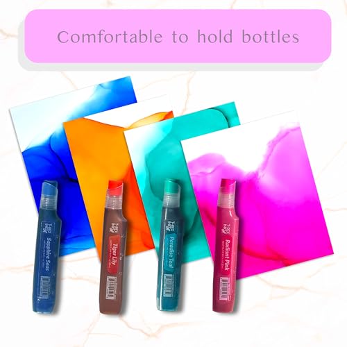 Single Bottles - Vibrant Professional Quality, Huge 20ml Bottles, Intensely Saturated, High Gloss, for Painting, Tumblers & Epoxy Resin Art (Radiant Pink)