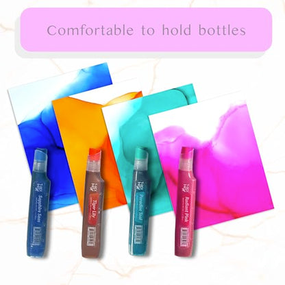 Single Bottles - Vibrant Professional Quality, Huge 20ml Bottles, Intensely Saturated, High Gloss, for Painting, Tumblers & Epoxy Resin Art (Radiant Pink)