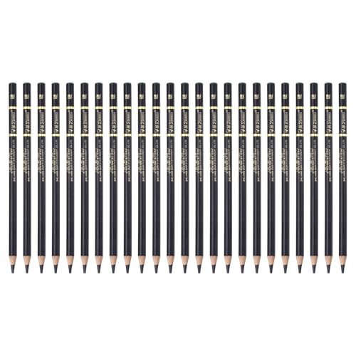 PATIKIL 24Pcs Drawing Pencils for Sketching, Hard Refill Sketch Pencils for Drawing, Graphite Art Pencil Set Professional Resistant Lead for Painting Shading Artist Office Supplies - size: Hard