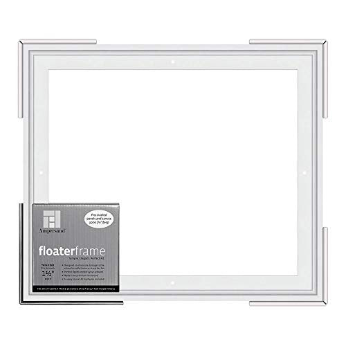 Ampersand Float Frame 1.5In Thin 11X14 White - color: White, size: 11x14