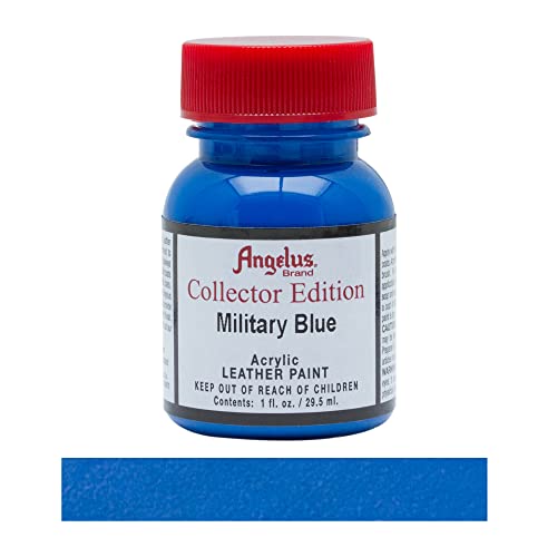 Angelus Collector Leather Paint 1 oz Military Blue - color: Military Blue