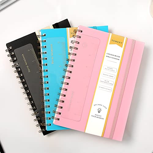 Dot Grid Spiral Notebook A5 Spiral Bullet Dotted Journal 160 Pages Thick Dot Paper Notebooks Plastic Hardcover Spiral Notebook 5x7 Wire Bound Notebooks for Note Taking School Office Supplies,Pink - color: Pink, style: B - Dotted - A5