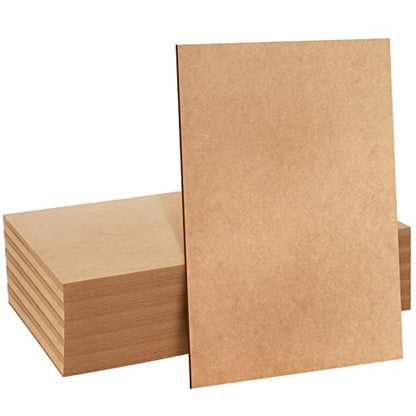 Bucherry 10 Pcs 3 mm Craft Wood Plywood 1/8 x 12 x 20 Inch MDF Board Laser Medium Density Fiberboard Panels for Laser Cutting Cardboard Sheets, DIY Projects, Drawing, Painting, Wood Engraving