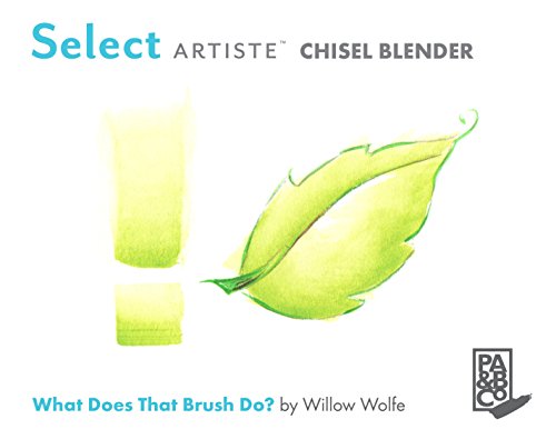 Princeton Select Artiste Chisel Blender Brush, Synthetic, Short Handle, Size 4, 1 Count - color: Princeton Blue, size: Size 4