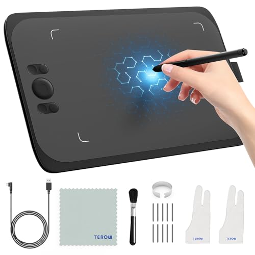 Ugee Drawing Tablet Pad,Digital Graphics Tablets M808 10x6 Inch, 8192, 8 Shortcut Keys, Digital Art for Paint, Sketch,Design, Teaching&Study for PC/Mac/Computer/Chrome Os/Android, Student,Kids Gift - style: Wired M808