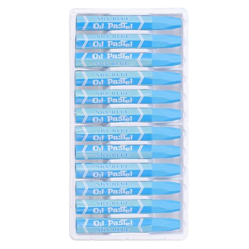 PATIKIL Sky Blue Oil Pastels, 36Pcs Soft Oil Crayons Pastels Stick Vibrant and Creamy Art Supplies Bulk for Artists Beginners Art Painting Drawing Blending Graffiti Gallery - color: Sky Blue