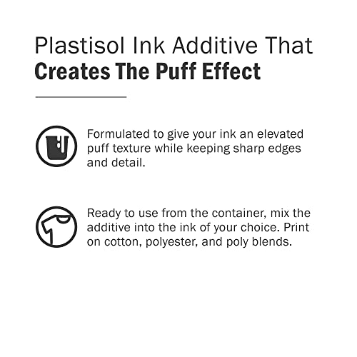 Rapid Cure® Screen Printing Ink Puff Additive (Quart - 32oz.) - Plastisol Ink for Screen Printing, Fast Curing Fabric Paint - Screen Print Direct®, USA Made - color: Puff Additive, size: 32 fl oz