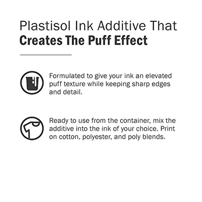 Rapid Cure® Screen Printing Ink Puff Additive (Quart - 32oz.) - Plastisol Ink for Screen Printing, Fast Curing Fabric Paint - Screen Print Direct®, USA Made - color: Puff Additive, size: 32 fl oz