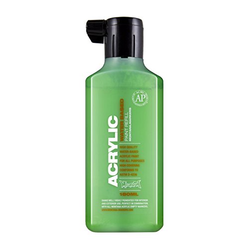 Montana Cans Acrylic Marker Ink Refills, 180ml Bottle, Shock Green (045462) - color: Shock Green, size: 6.1 fl oz