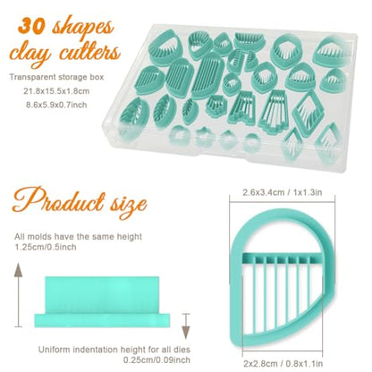ORIGACH 28 Pcs Tassel Polymer Clay Cutters Set Boho Earring Clay Cutter DIY Craft Supplies for Earring and Jewelry Making - style: Tassel Earring
