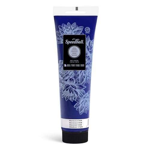 Speedball Water-Soluble Block Printing Ink, 5-Ounce Tube (Process Cyan) - color: Process Cyan, size: 5 fl oz