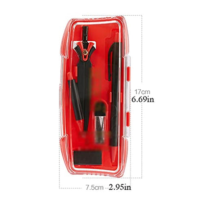 Drawing Compass Drafting Tools Ruler Set Triangle Ruler Set Compass Ruler Student Painting Multi-Function Tool Ruler Automatic Pen Tool Math Geometry Kit Math Ruler Kit