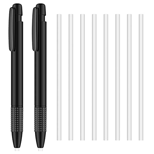 Eersida Retractable Eraser and Refill Mechanical 3.8 mm Pen Style Art Erasers for Artists Drawing Painting, Students Teacher Adult Office School Family(2 Packs)