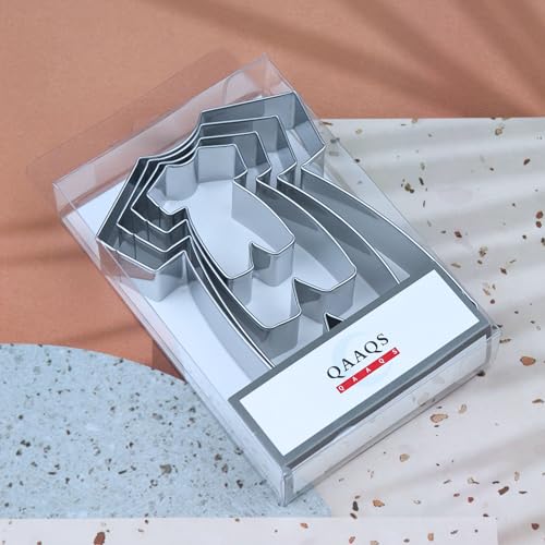 Romper Cookie Cutter Set - 5 inch, 4 inch, 3 inch, 2 inch - 4 Piece Baby Romper Onesie Cookie Cutters Shapes Molds - Stainless Steel - color: Baby Romper