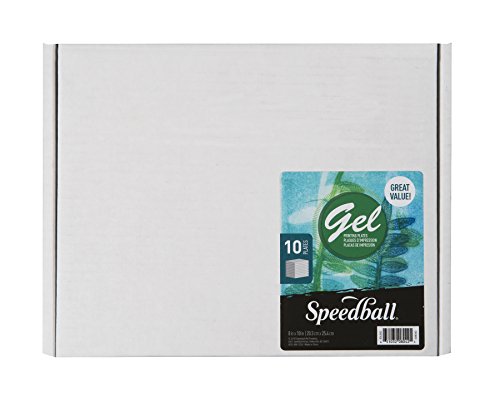Speedball 8042 8" x 10" Gel Printing Plate (10 Pack) - size: 8" x 10"- 10-Pack