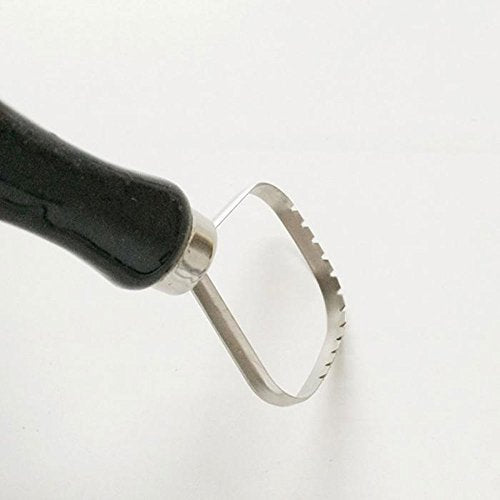 Daycount Pottery Tool Set - 3 Loop Tools, Wood + Stainless Steel, Silver & Black, 100g Each, For Pottery Clay Sculpting & Carving